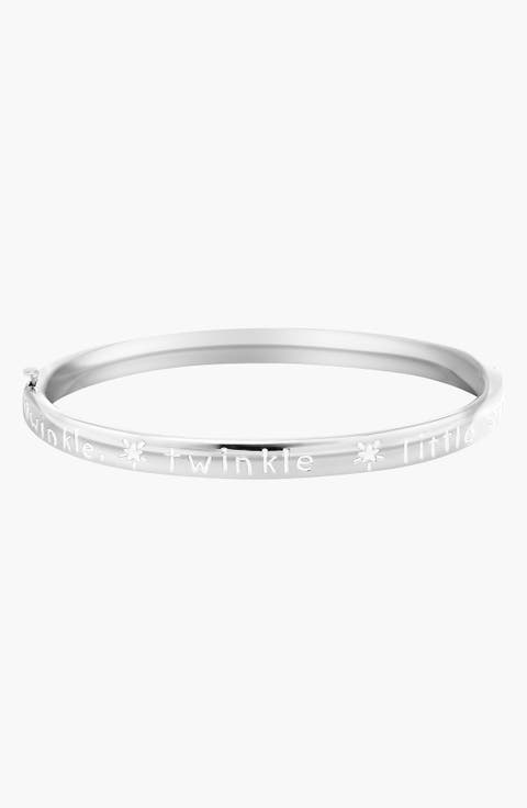 'Little Star' Sterling Silver Bracelet (Toddler Girls)