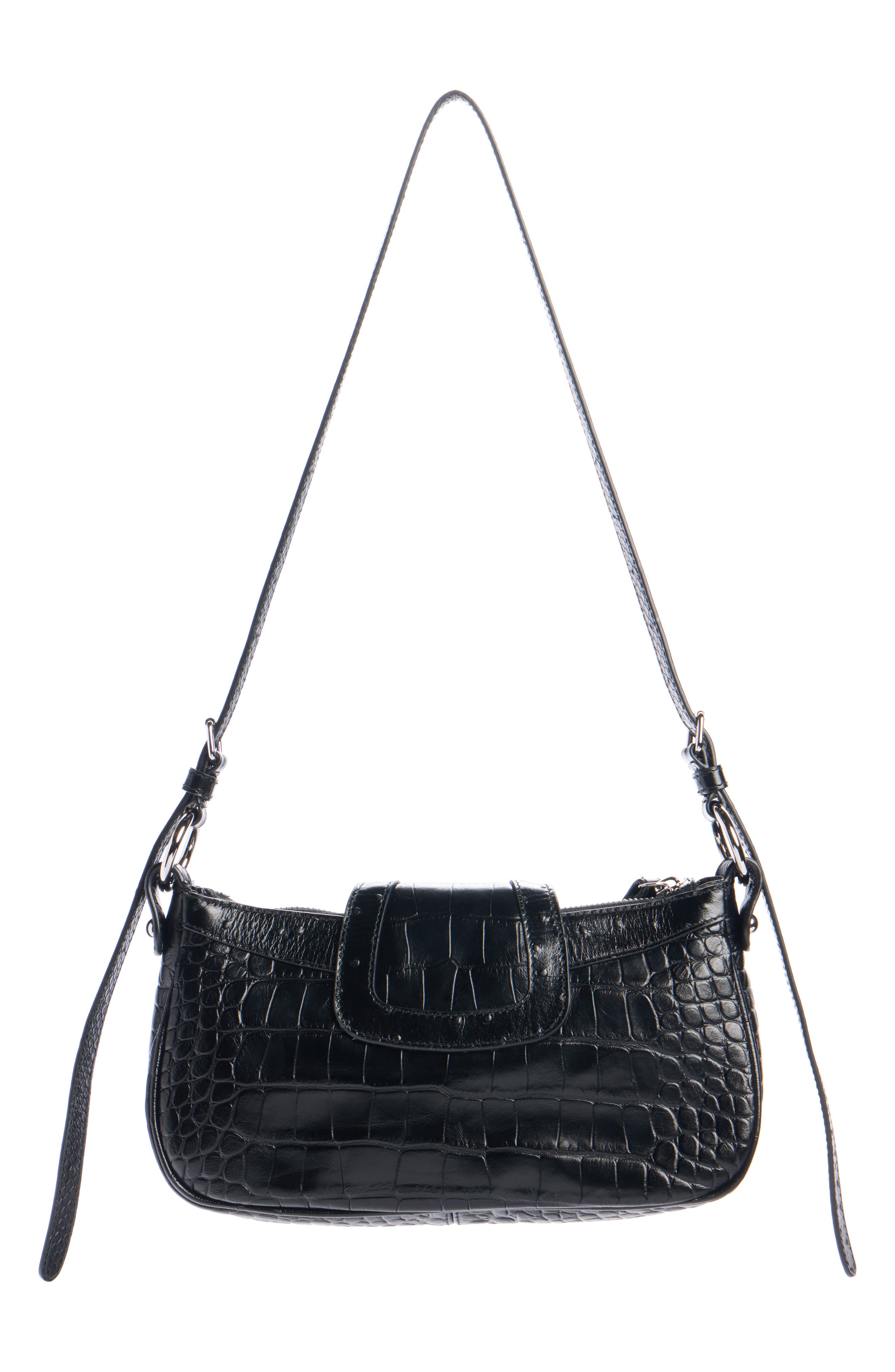 Balenciaga Small Essex Calfskin Leather Shoulder Bag, Alternate, color, 