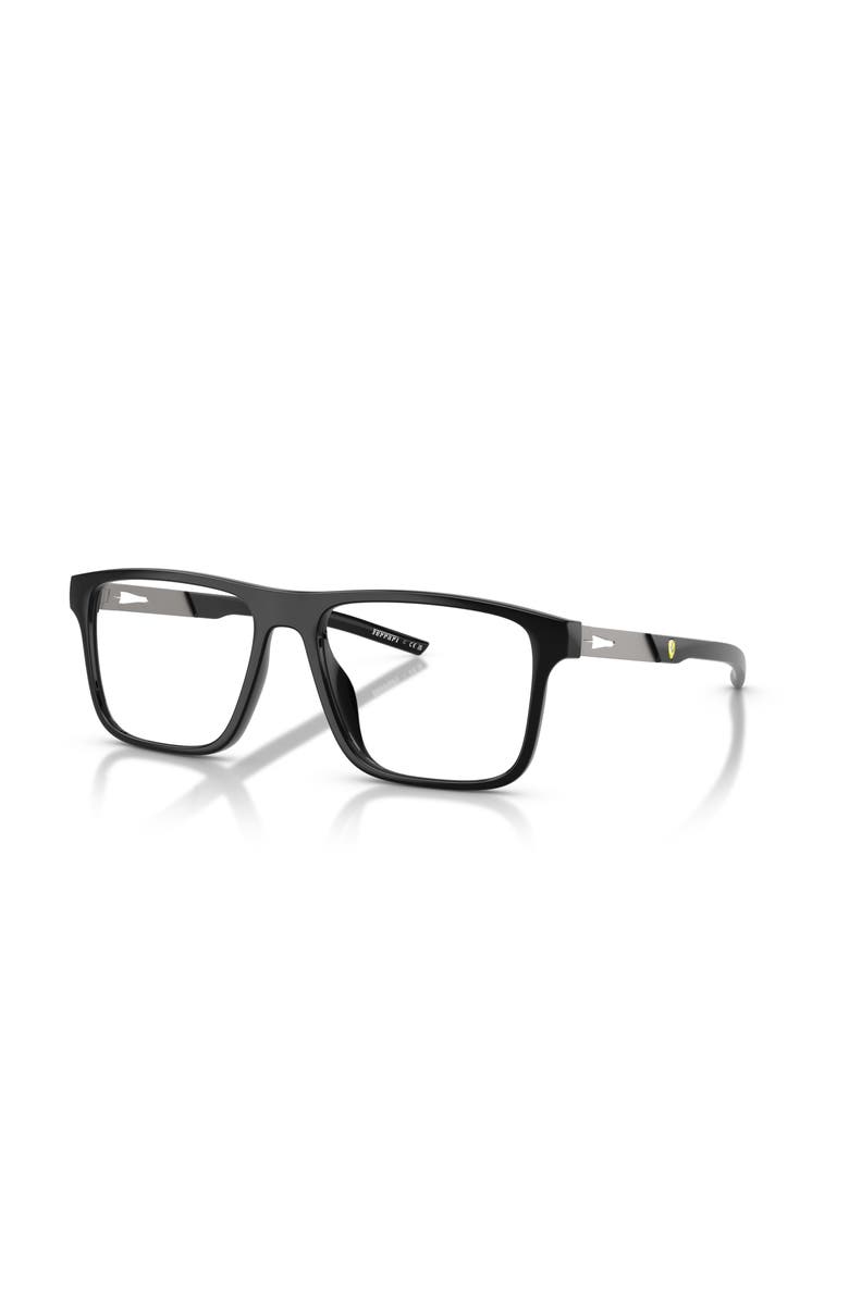 Scuderia Ferrari 53mm Rectangle optical glasses, Main, color, Black