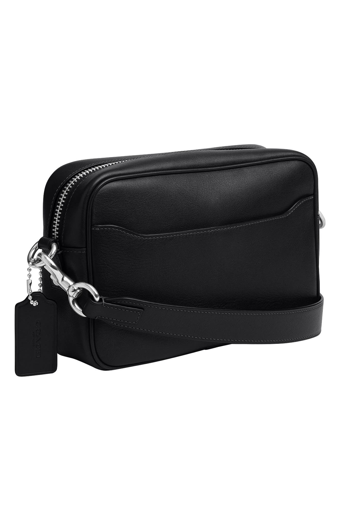COACH Radio Camera Bag, Alternate, color, Black