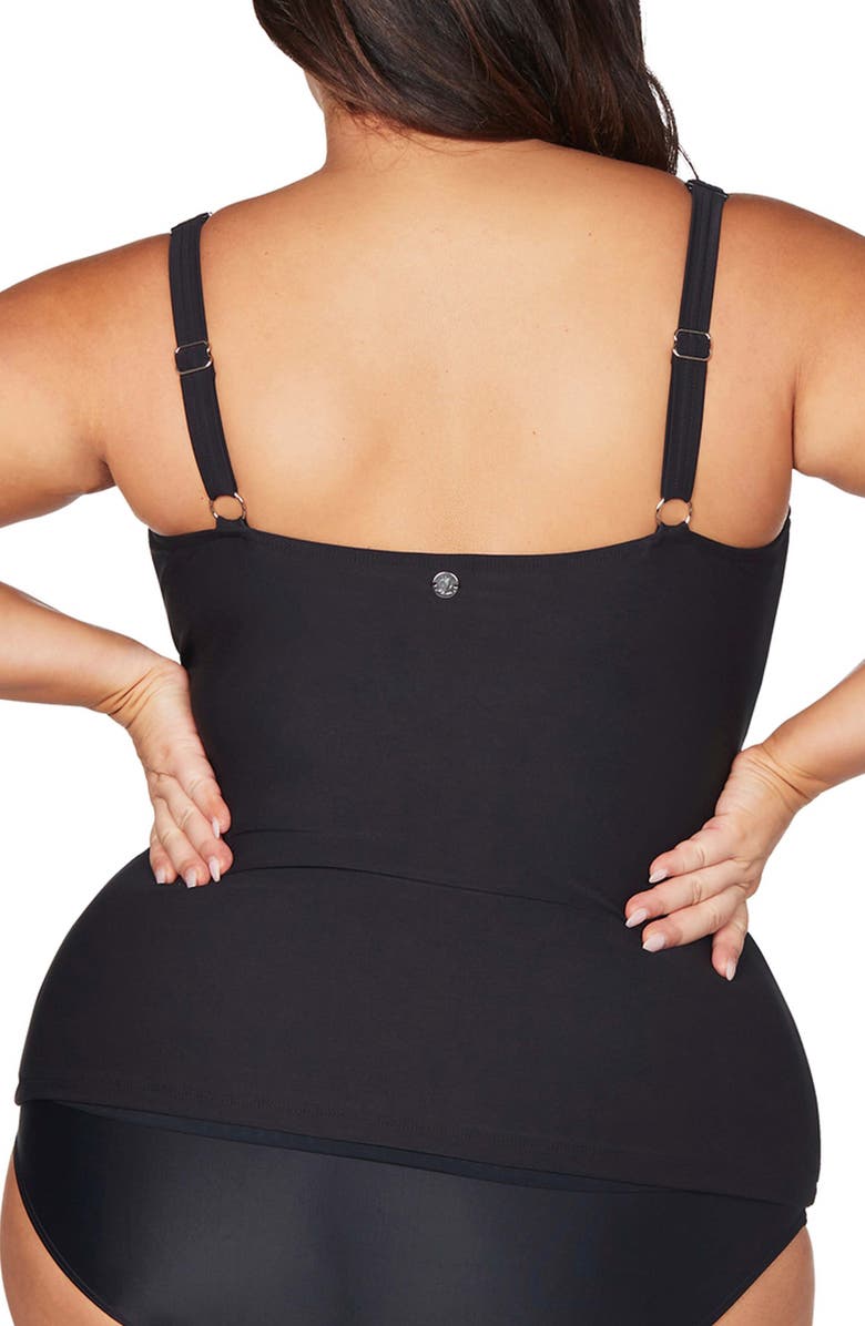 Artesands Hues Raphael E- & F-Cup Underwire Tankini Top, Alternate, color,