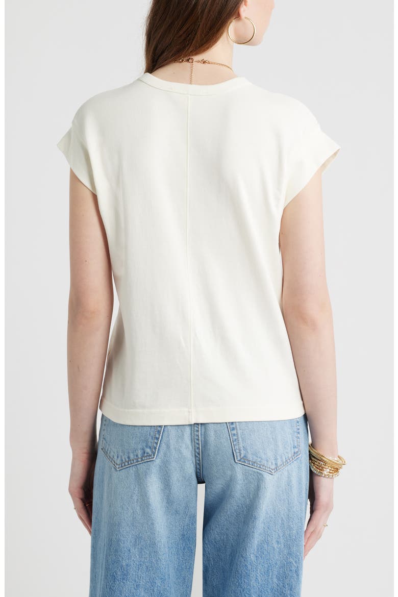 Drop Shoulder T-Shirt, Alternate, color, IVORY EGRET