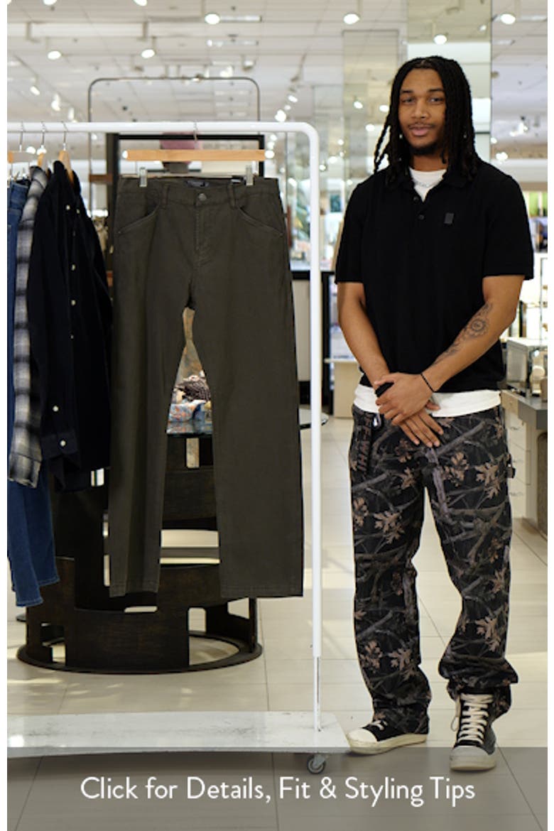 Straight Leg Stretch Canvas Pants video
