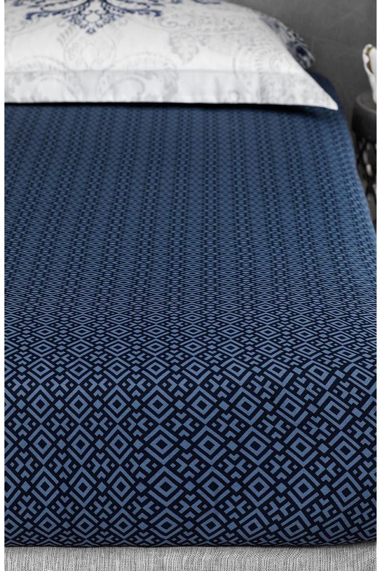 Flevoland Fitted Sheet, Alternate, color, Blue