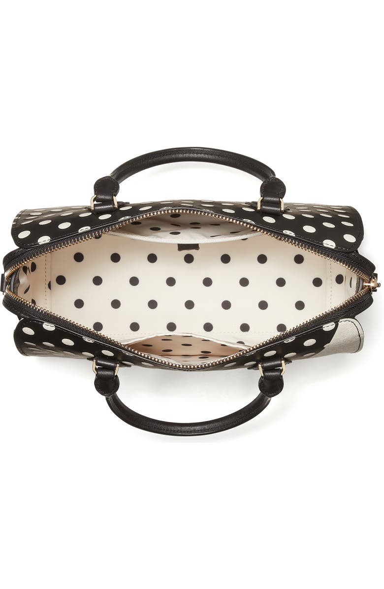 Kate Spade New York x disney minnie mouse faux leather satchel, Alternate, color, Black Multi