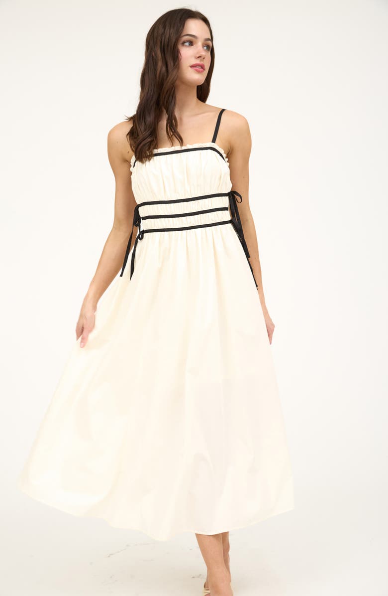 Blu Pepper Bow Detailed Midi Dress, Alternate, color, 