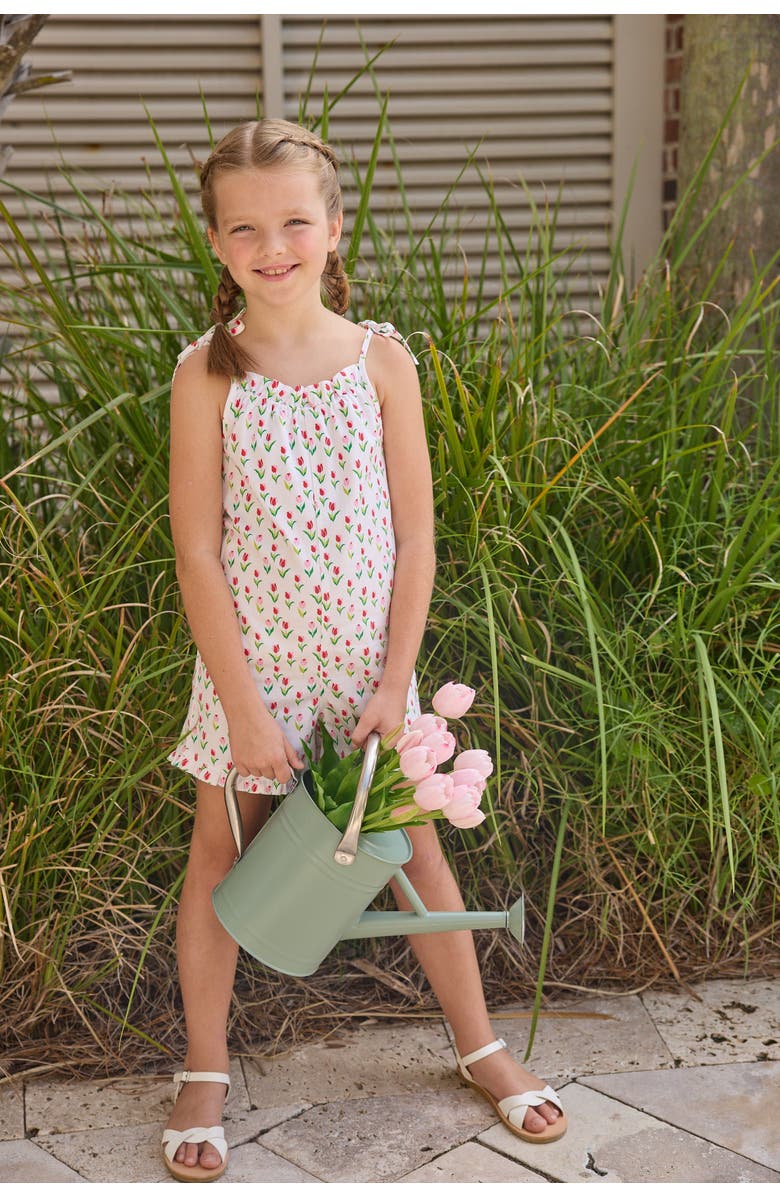 Little English Kids' Mimi Romper, Alternate, color, Tulip Valley