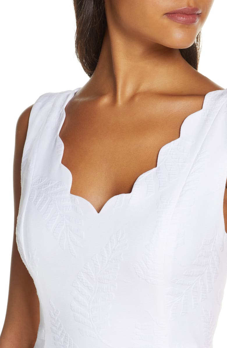 Lilly Pulitzer<sup>®</sup> Sabeen Stretch Jacquard Fit & Flare Dress, Alternate, color, 