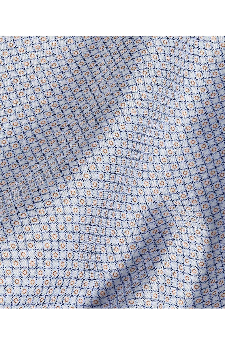 David Donahue Micro Print Short Sleeve Shirt, Alternate, color, 