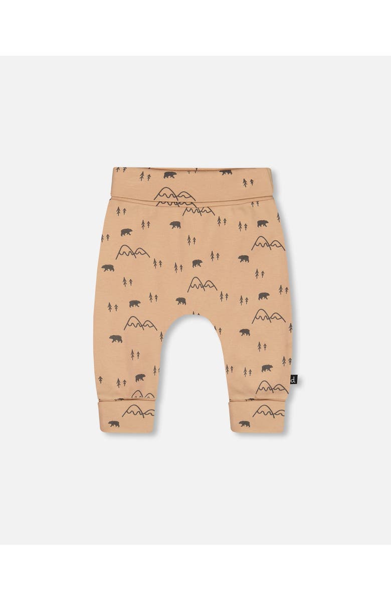 Deux par Deux Baby Boy's Organic Cotton Evolutive Pant Sand Printed Mountains, Alternate, color, 