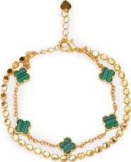SAACHI Clover Charm Bracelet