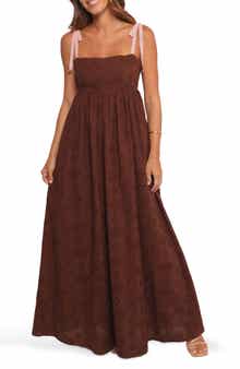 Petal & Pup Odessa Cotton Eyelet Maxi Dress