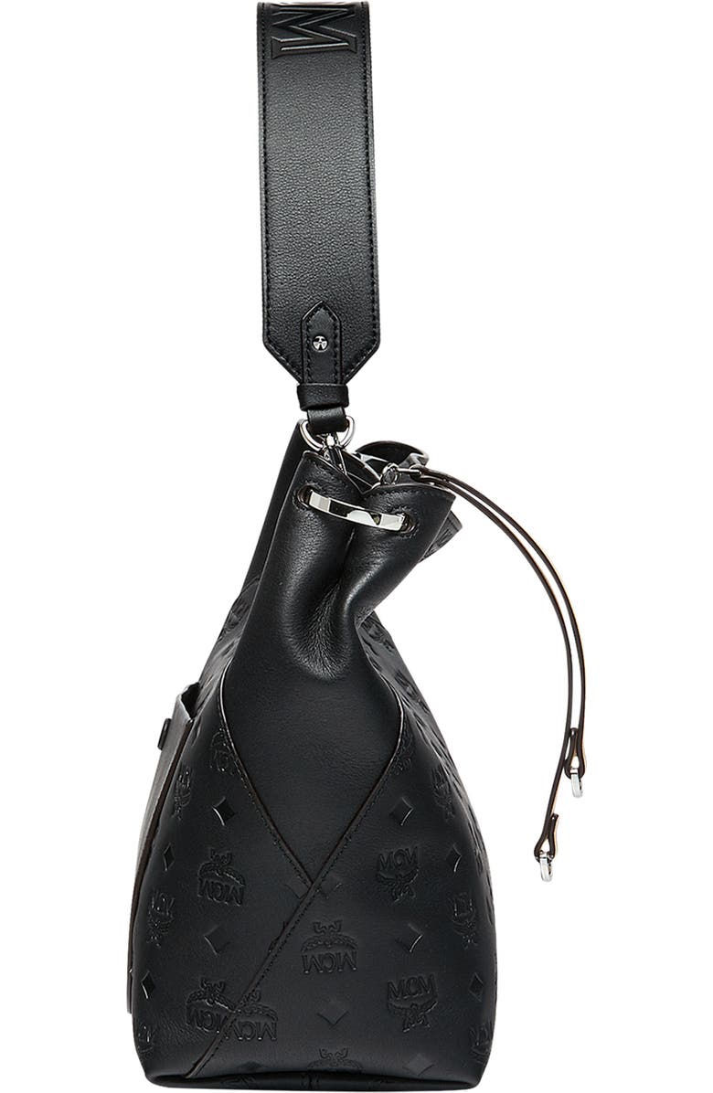 MCM Klara Monogram Leather Hobo, Alternate, color,