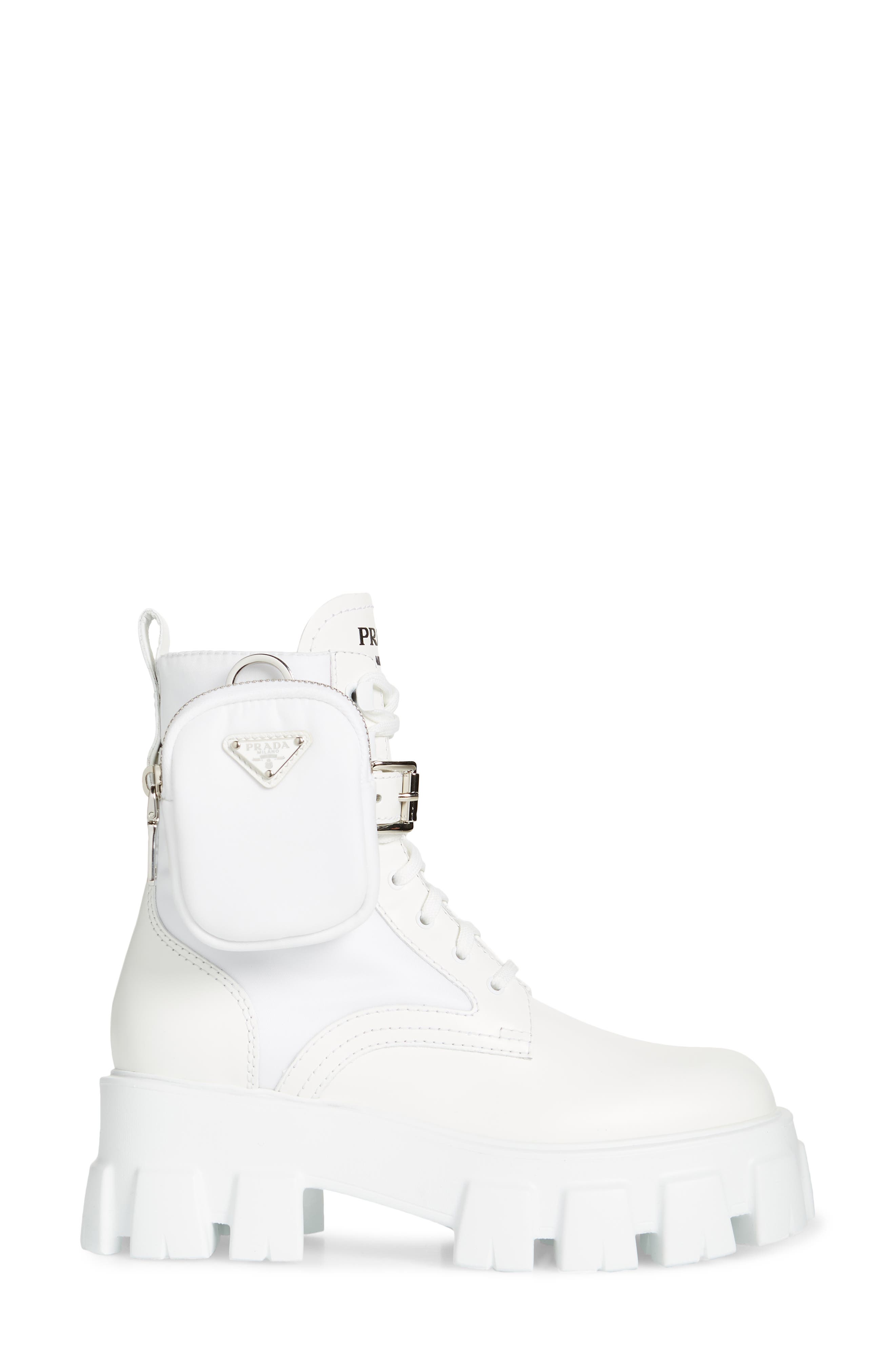 Monolith Mini Bag Lug Sole Combat Boot, Alternate, color, BIANCO