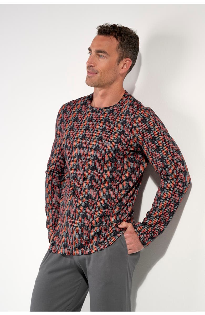 HOM Westgate Long Pajama Set, Alternate, color, Red Print