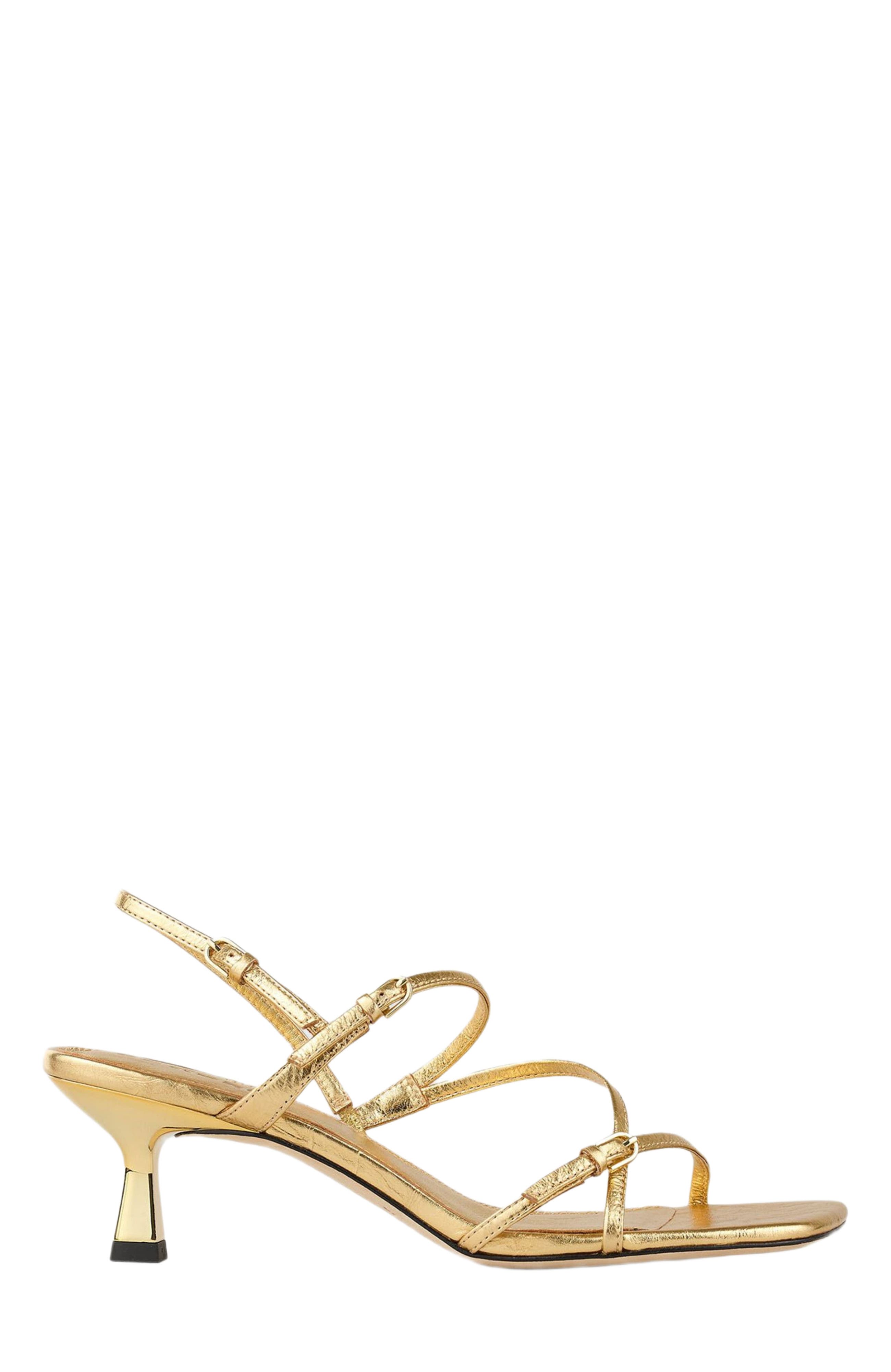 SANDRO Sandals with straps, Main, color, Gold