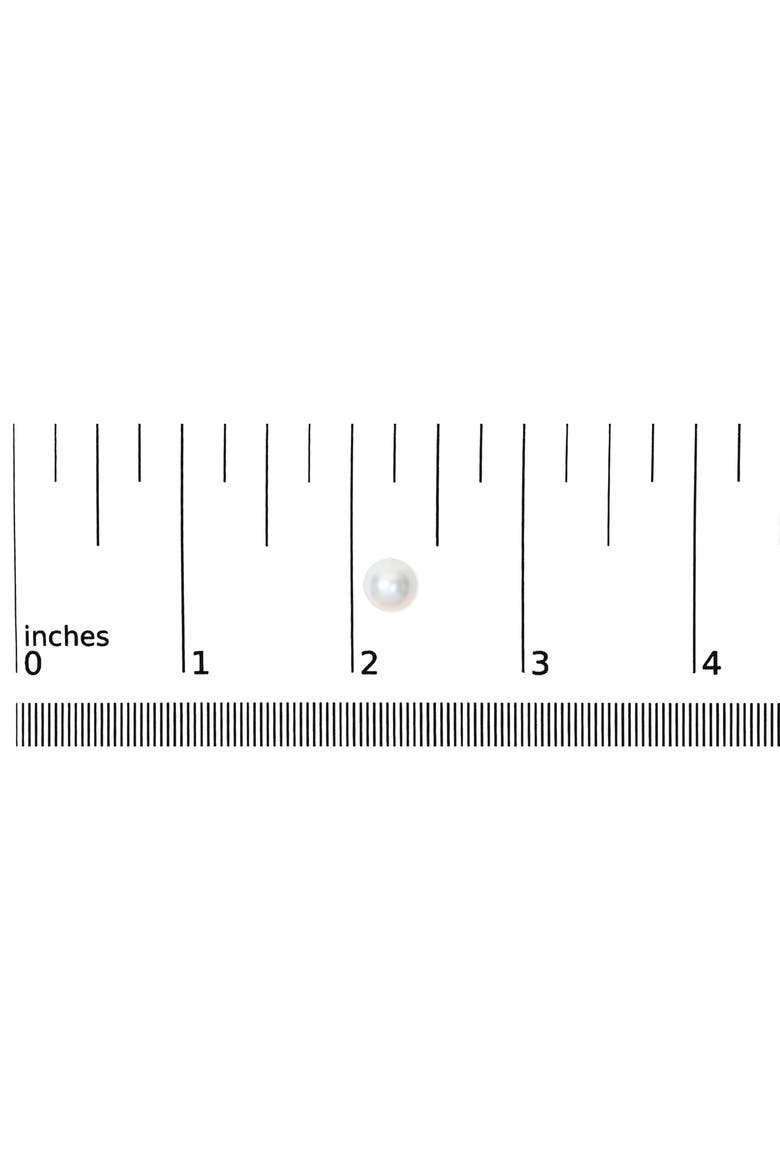 14K Gold 7.5-8MM Cultured Freshwater Pearl Solitaire Stud Earrings, Alternate, color, Yellow