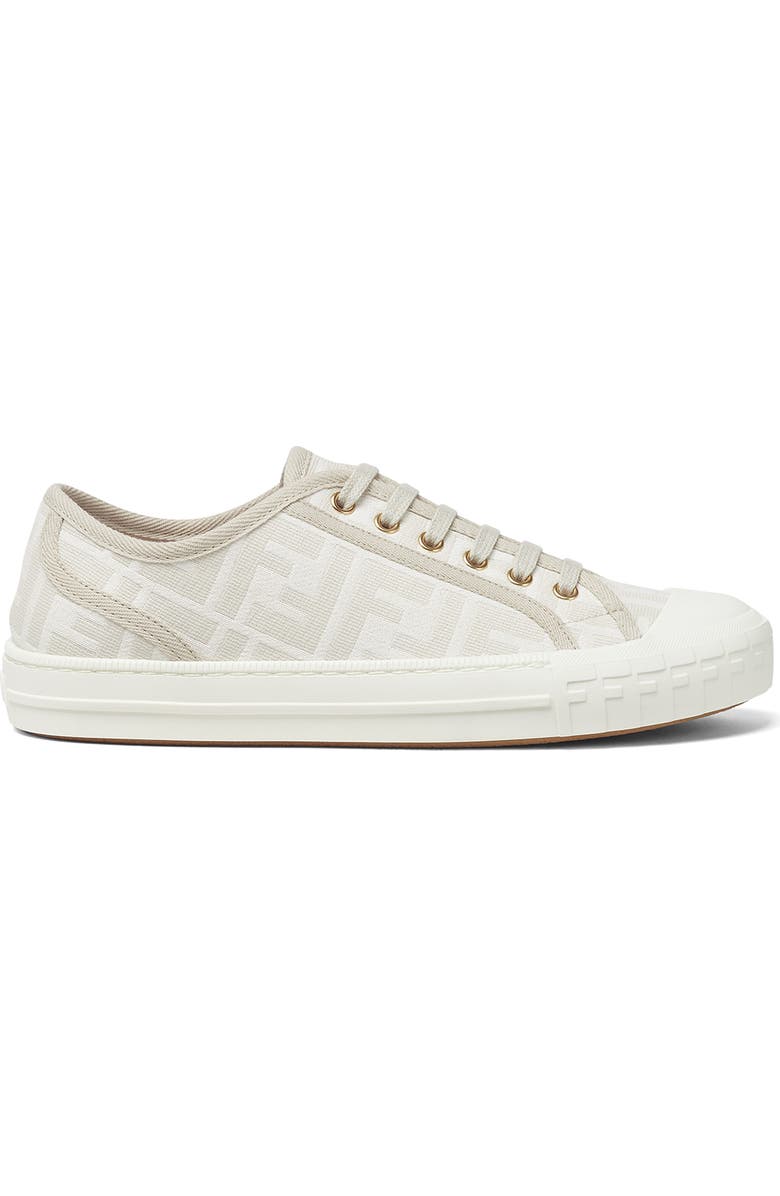 Fendi FF Domino Sneaker, Alternate, color, Ivory