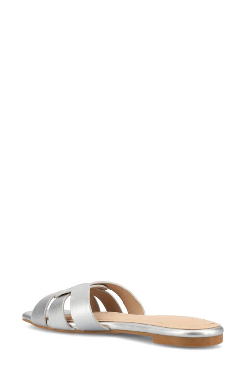 Journee Collection Tru Comfort Arrina Sandal In Silver