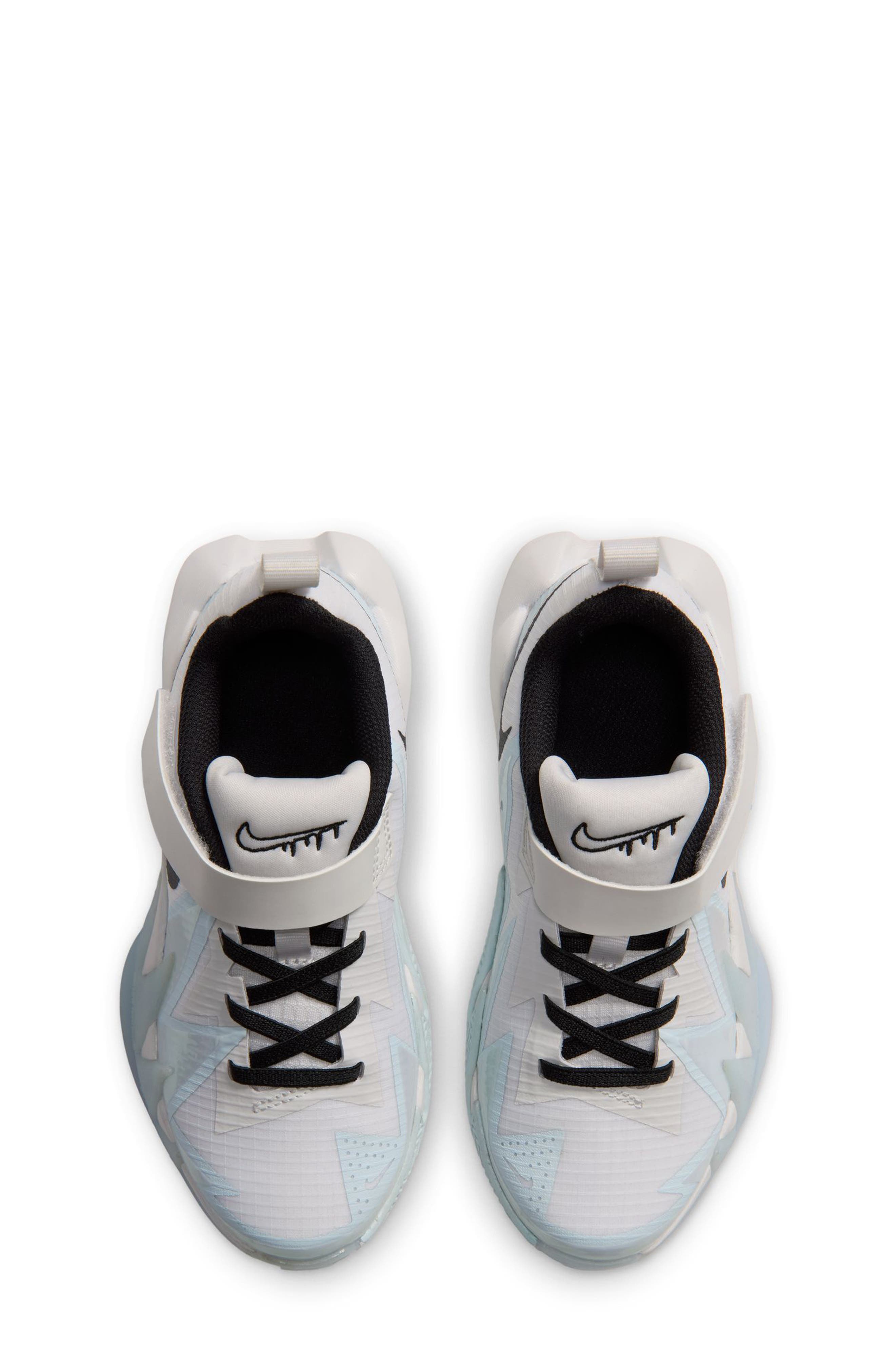 Kids' Nike S.T. Dynamite Basketball Shoe, Alternate, color, PLATINUM/ BLACK/ GLACIER BLUE