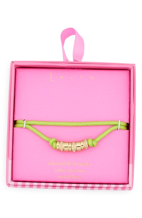 Leith Set Of 2 Rondelle Adjustable Bracelets In Multi