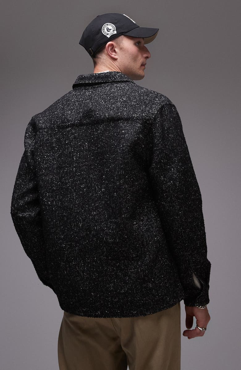 Topman Textured Overshirt, Alternate, color,
