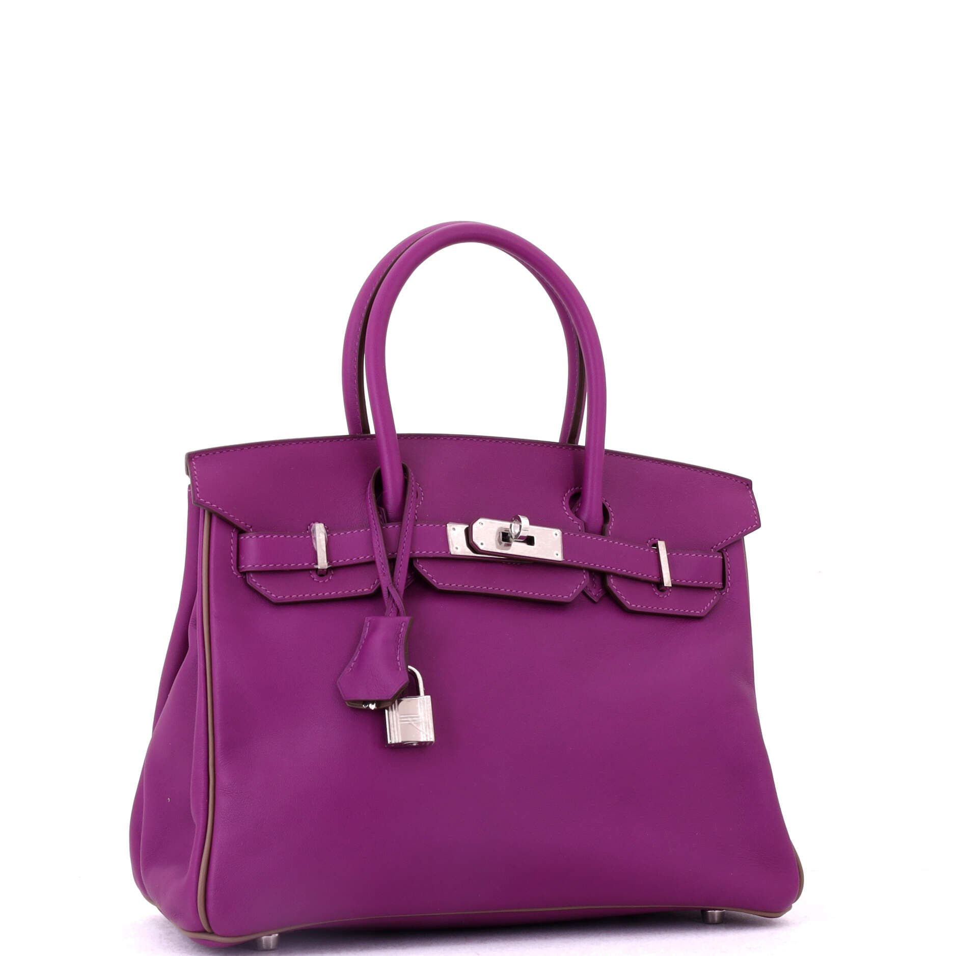Pre-Owned Hermes Birkin Handbag Bicolor Swift with Palladium Hardware 30, Alternate, color, Bicolor - Anemone/Etain