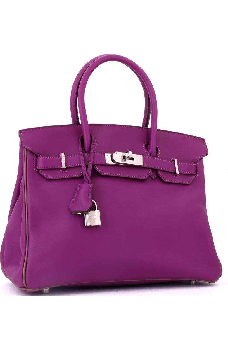 Pre-Owned Hermes Birkin Handbag Bicolor Swift with Palladium Hardware 30, Alternate, color, Bicolor - Anemone/Etain