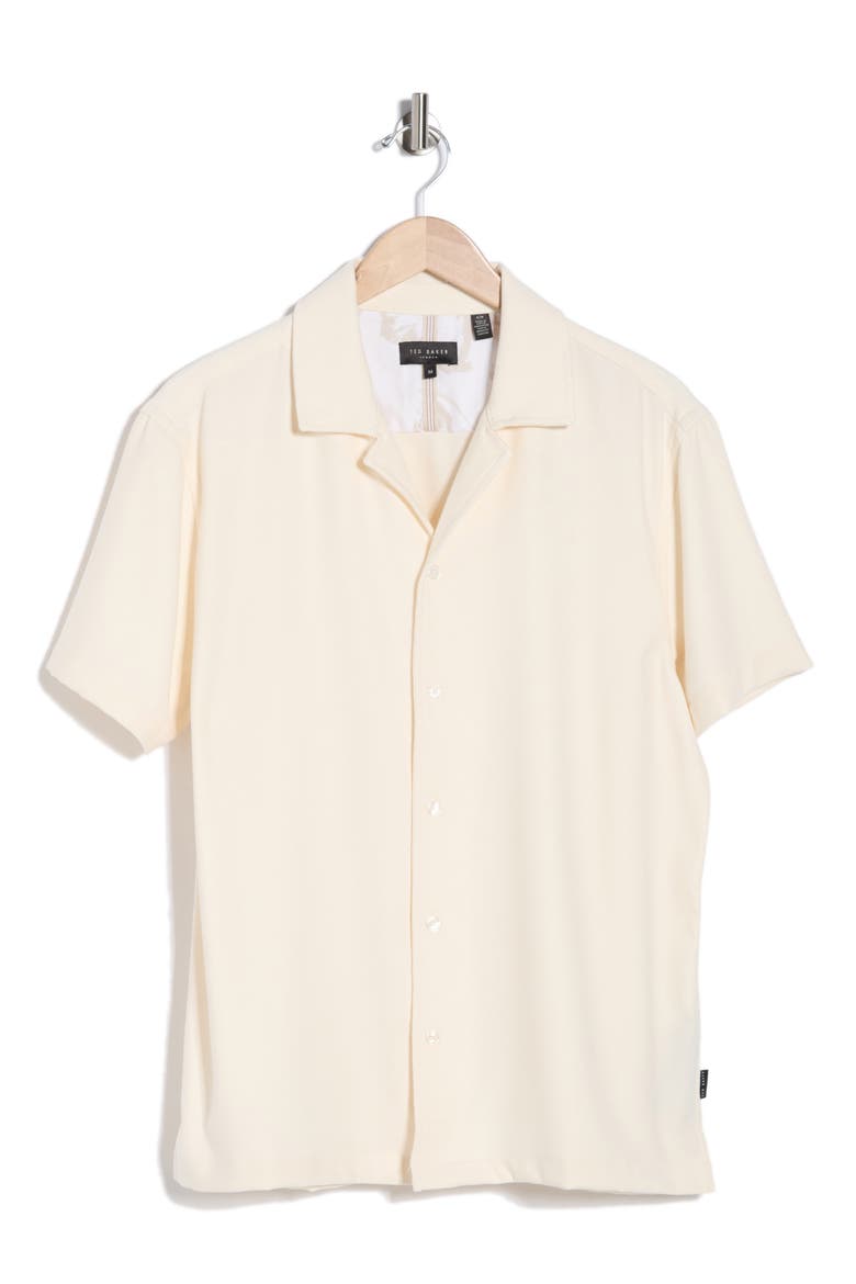 Textured Camp Shirt, Alternate, color, JET STREAM
