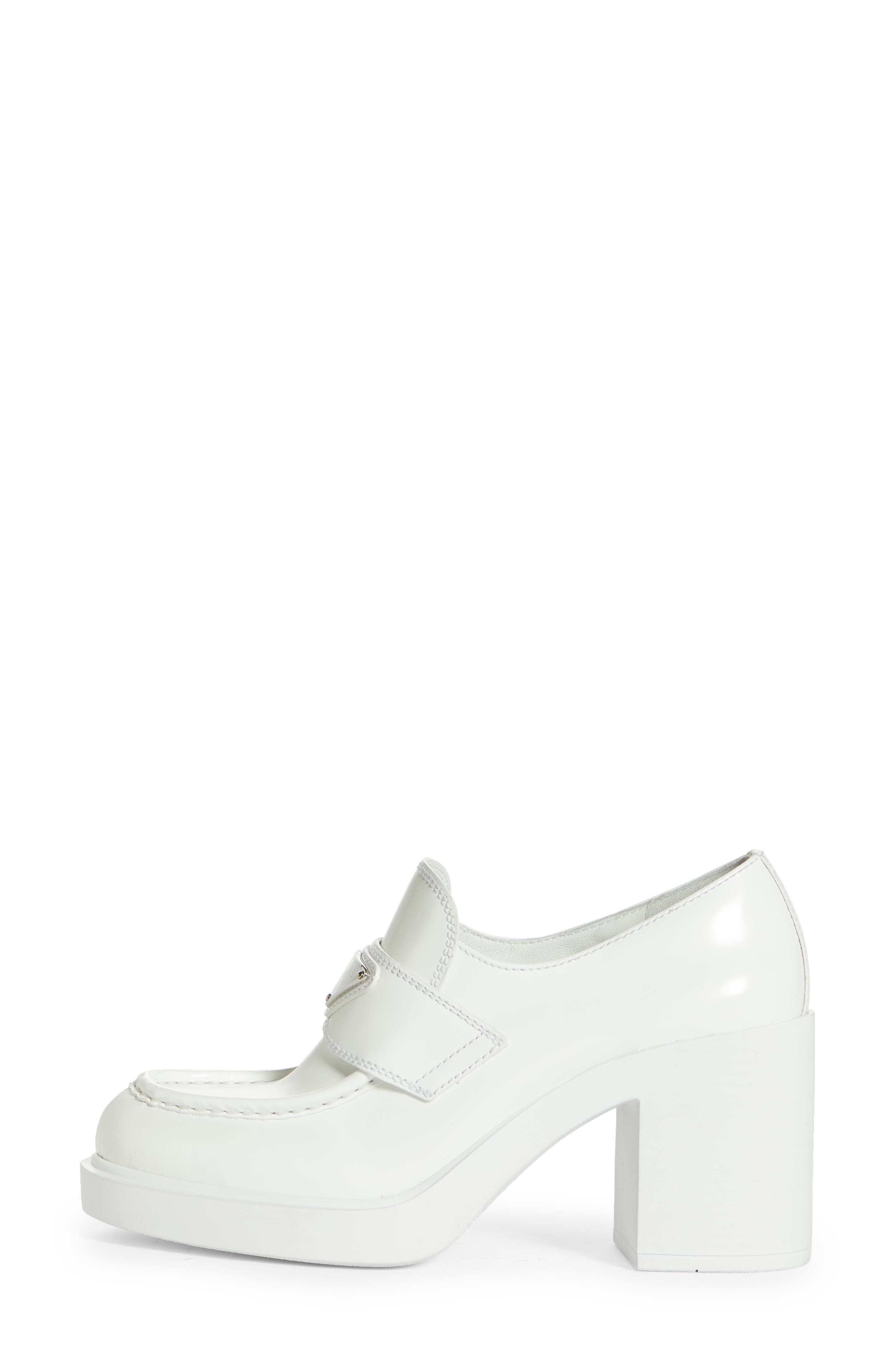Chocolate Platform Loafer, Alternate, color, BIANCO