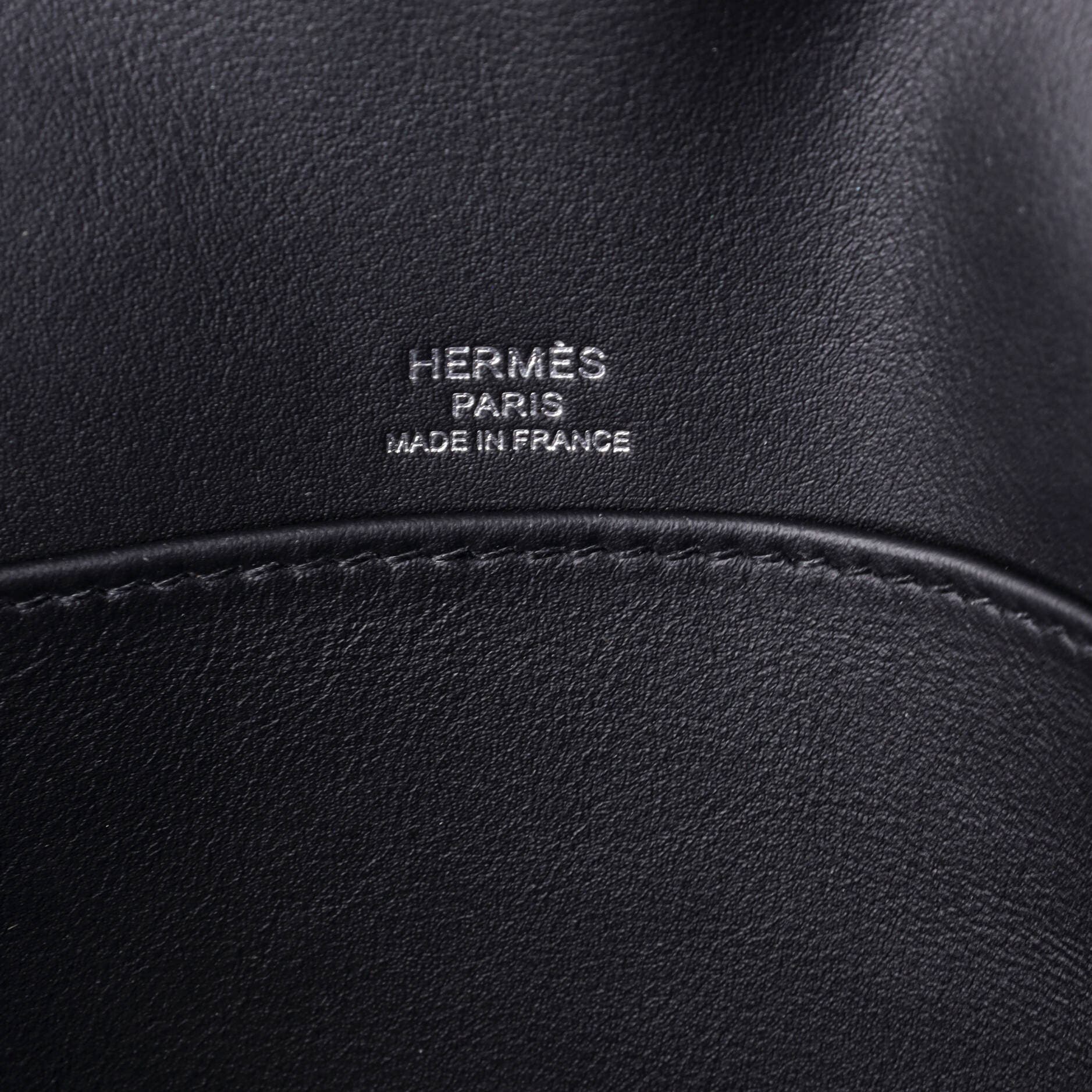 Pre-Owned Hermes Geta Bag Chevre Mysore, Alternate, color, Noir