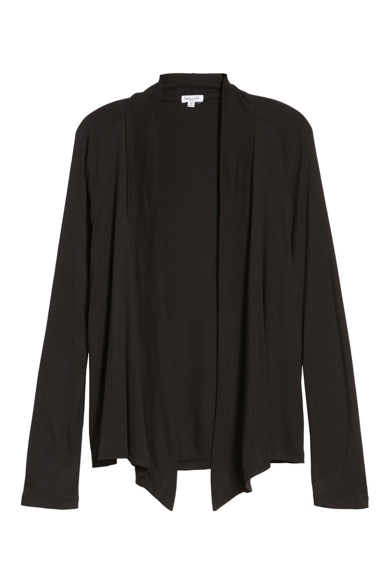 Classic Flare Cardigan, Alternate, color, BLACK