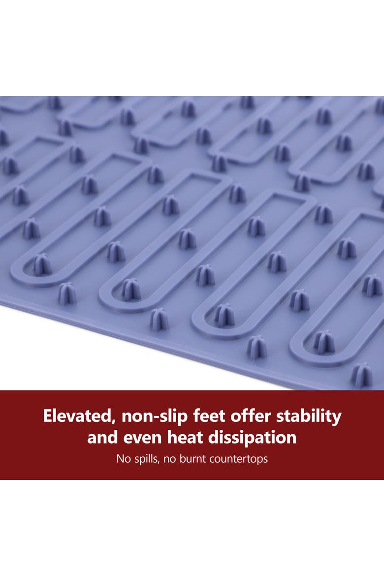 Silicone Warming Mat with Variable Temperature Settings & Digital Display, Alternate, color, Grey