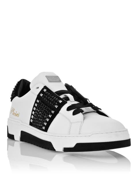 Low Top Sneakers Strass Studs Unisex
