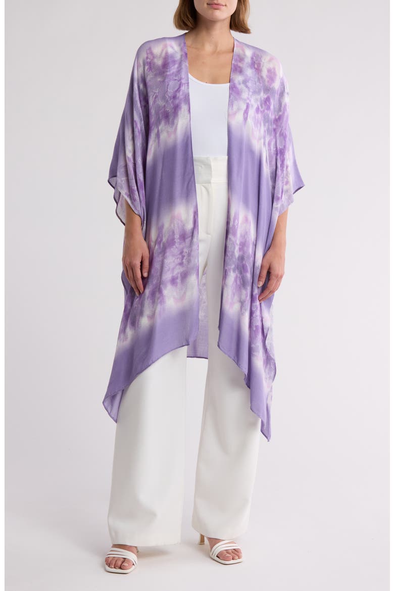 Print Ruana, Main, color, PURPLE