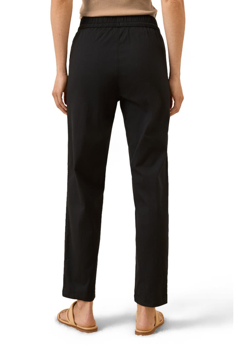 Organic Cotton Daily Twill Drawstring Pant, Alternate, color, Black
