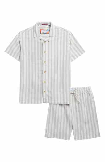 Sovereign Code Kids' Standout Passport Stripe Camp Shirt & Shorts Set