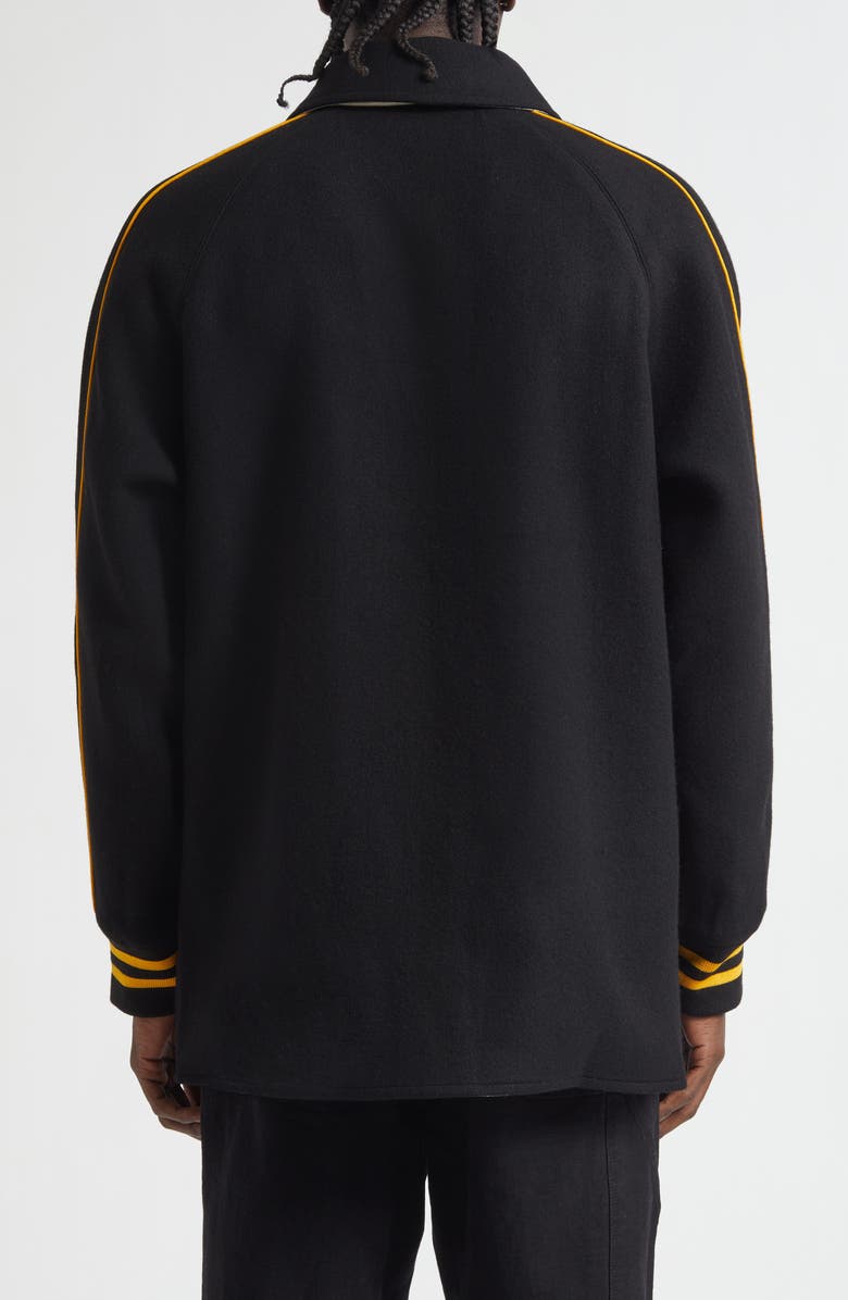 Bode Monogram Snap Reversible Jacket, Alternate, color, Black Multi