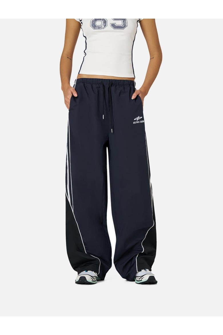 Contrast Side Baggy Track Pants, Alternate, color, Blue