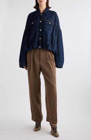 Dries Van Noten Vesto Bubble Hem Denim Jacket | Nordstrom