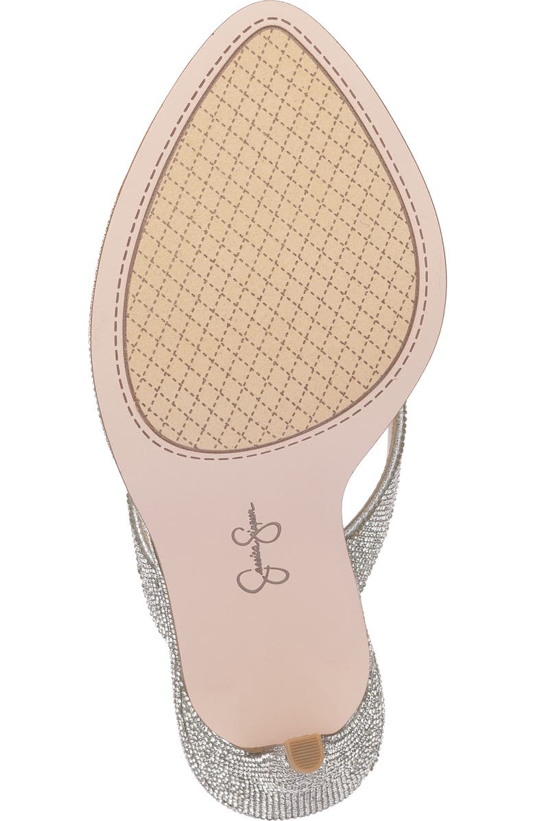 Jessica Simpson Pules Crystal Sandal, Alternate, color, Silver