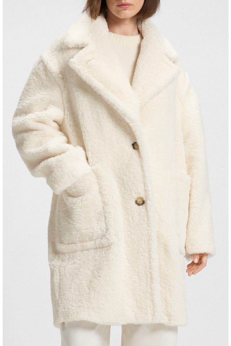 Catedy Faux Shearling Coat, Main, color, OPEN WHITE