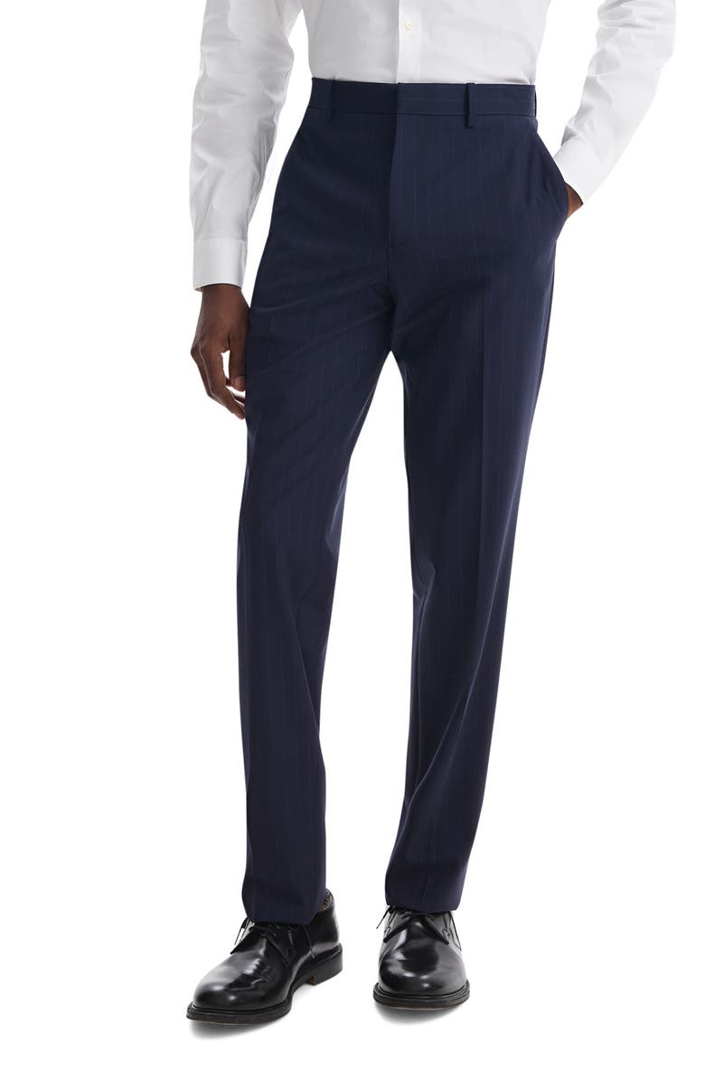 Theory Mayer Pinstripe Slim Fit Stretch Wool Dress Pants, Main, color, 