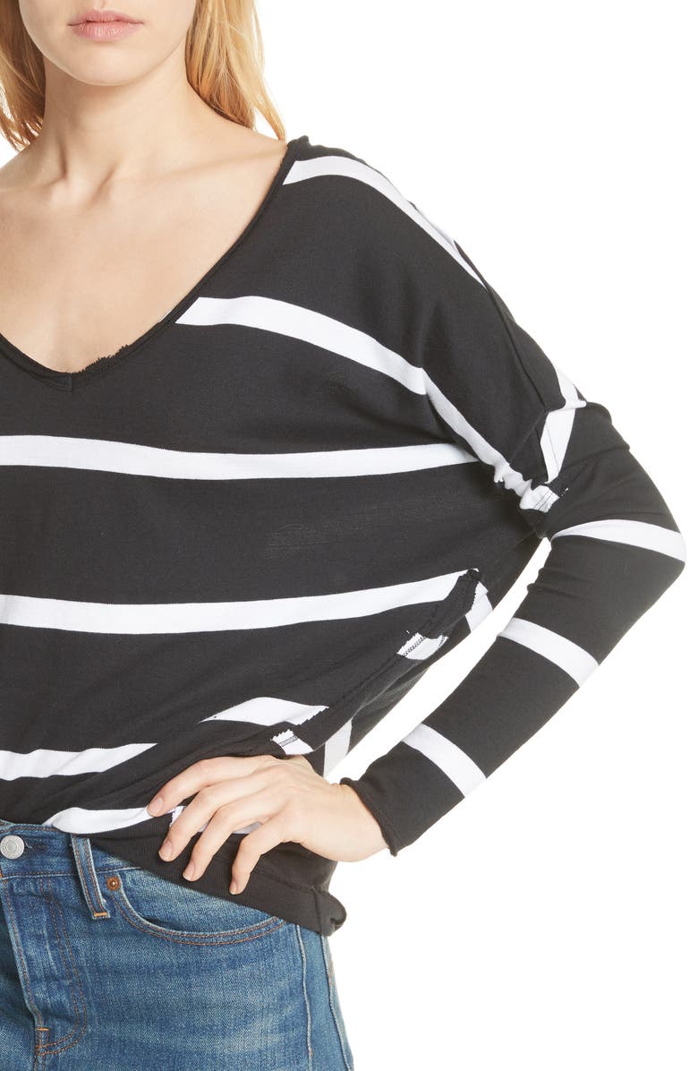 Free People Upstate Stripe Tee, Alternate, color, 