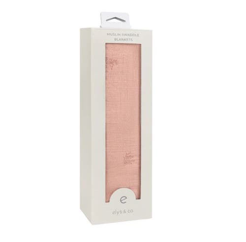 Ely's & Co. Velour Leaf Pattern Collection In Pink