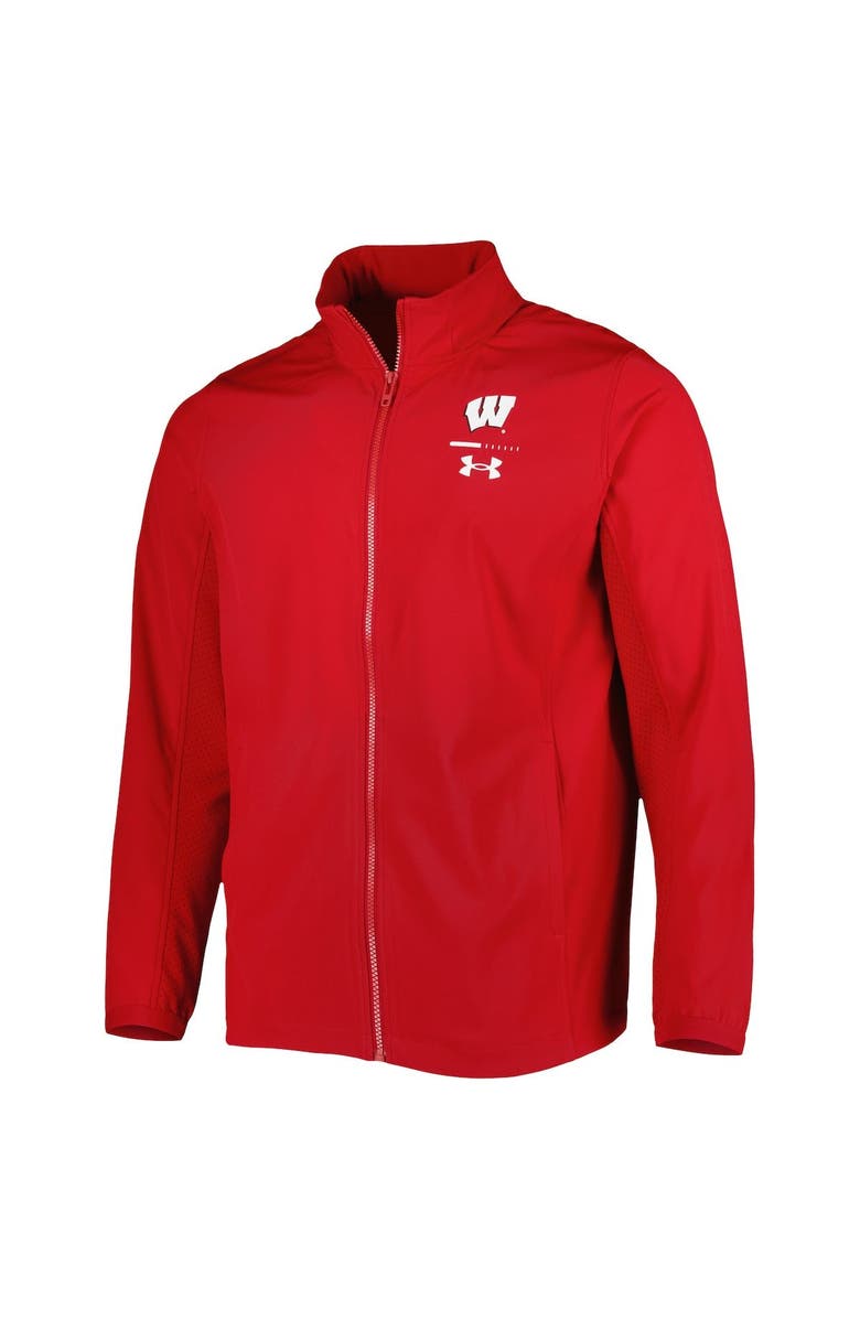 Under Armour Men's Under Armour Red Wisconsin Badgers Squad 3.0 Full-Zip Jacket, Alternate, color, Red