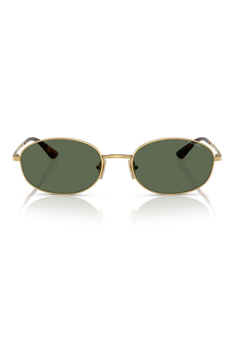 56mm Oval Sunglasses, Main, color, GOLD