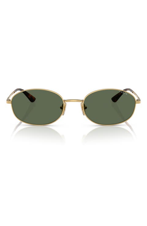 56mm Oval Sunglasses