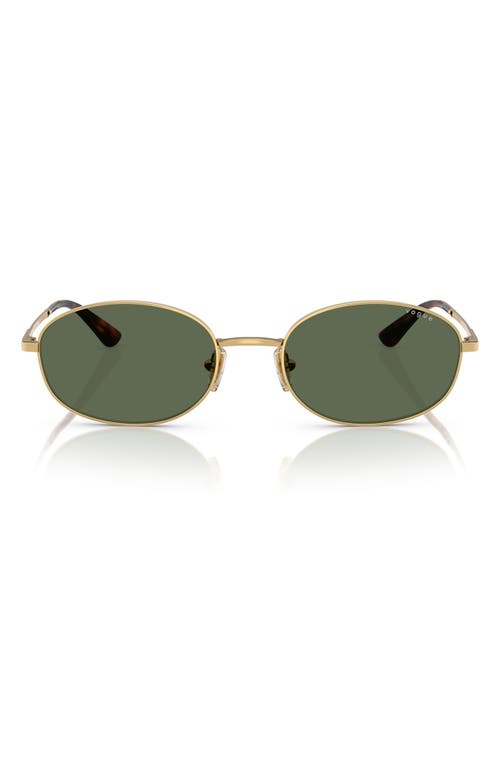 VOGUE 56mm Oval Sunglasses in Gold 