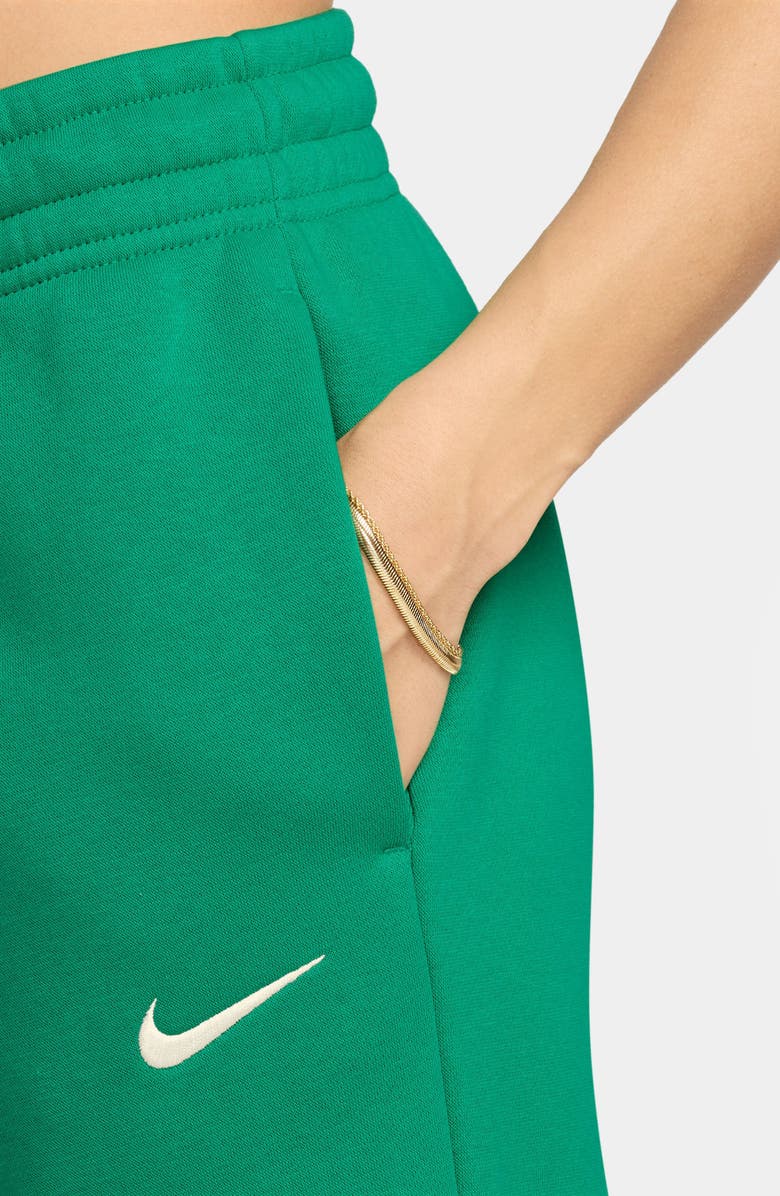 Nike Sportswear Phoenix Fleece Mid Rise Joggers, Alternate, color, Stadium Green/ Sail